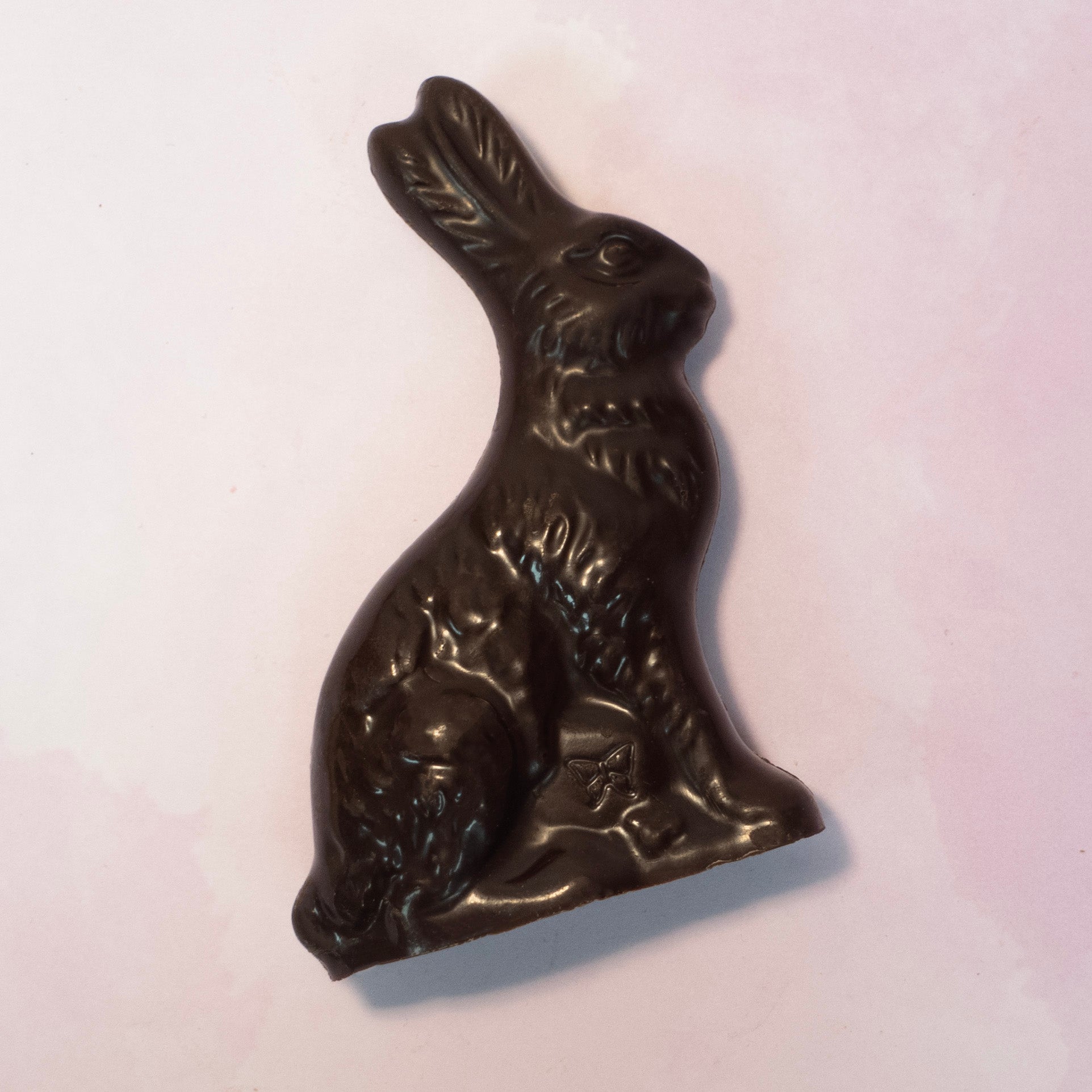 Solid Dark Chocolate sitting easter bunny