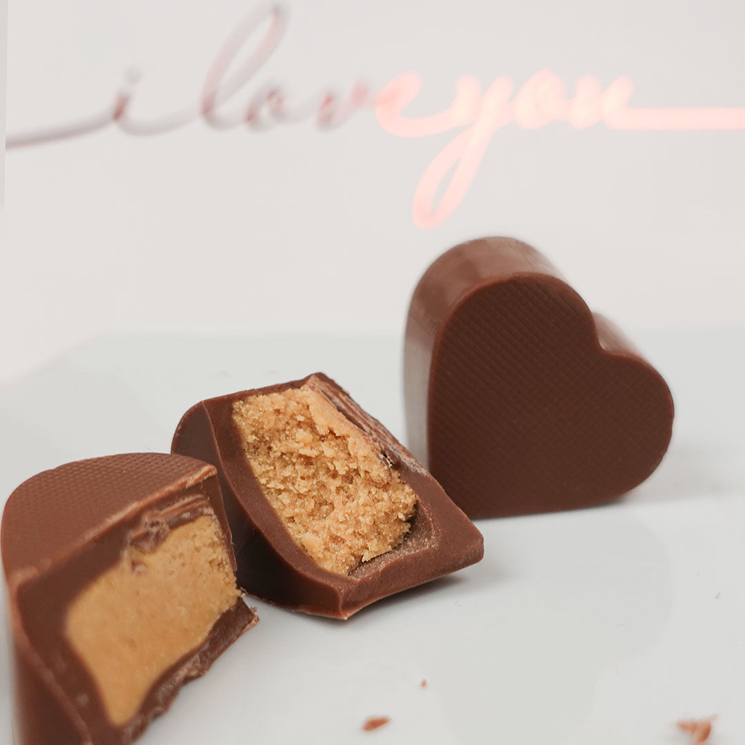 Peanut Butter Meltaway Hearts 9 pc