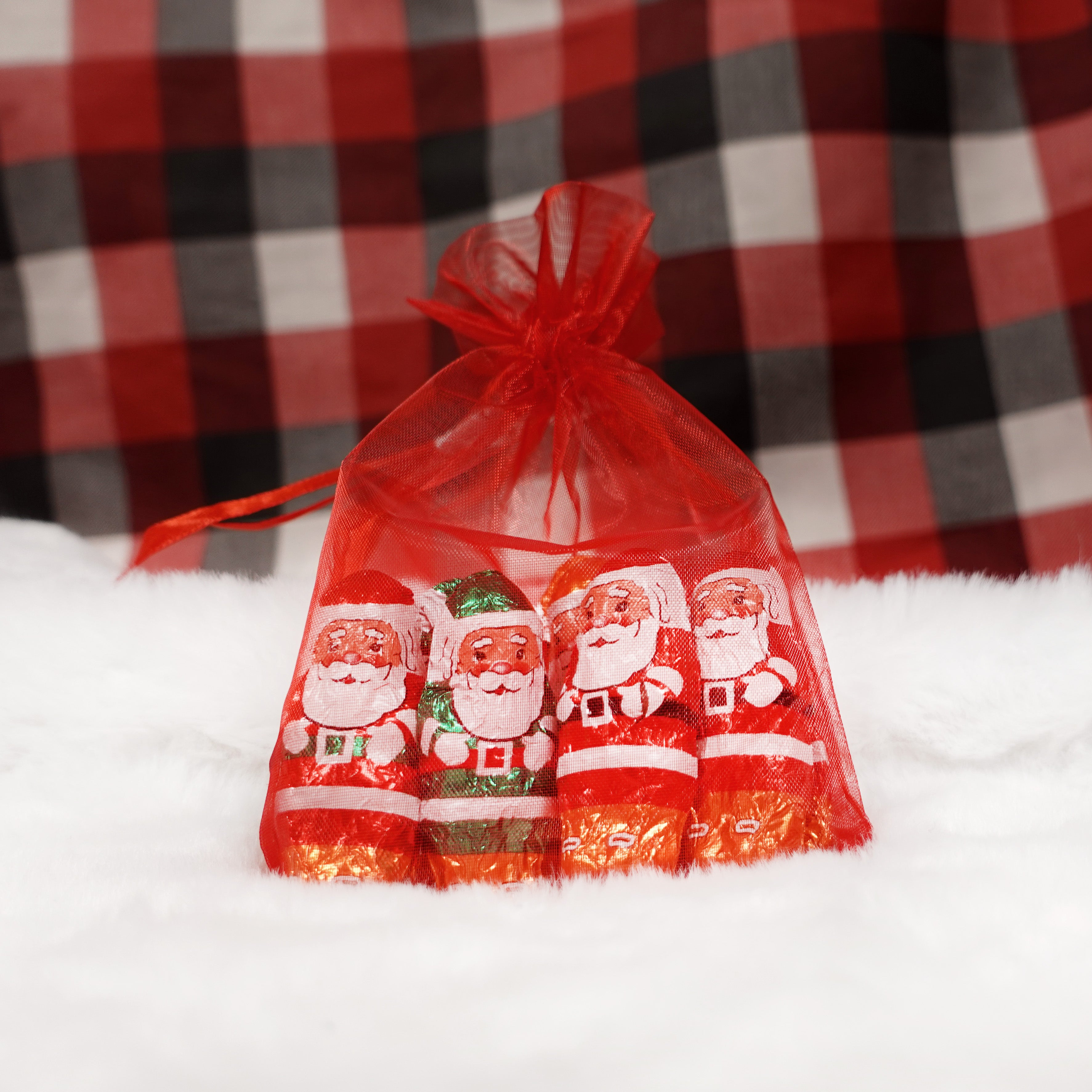 Milk Chocolate Santas, Foiled 6 Pk