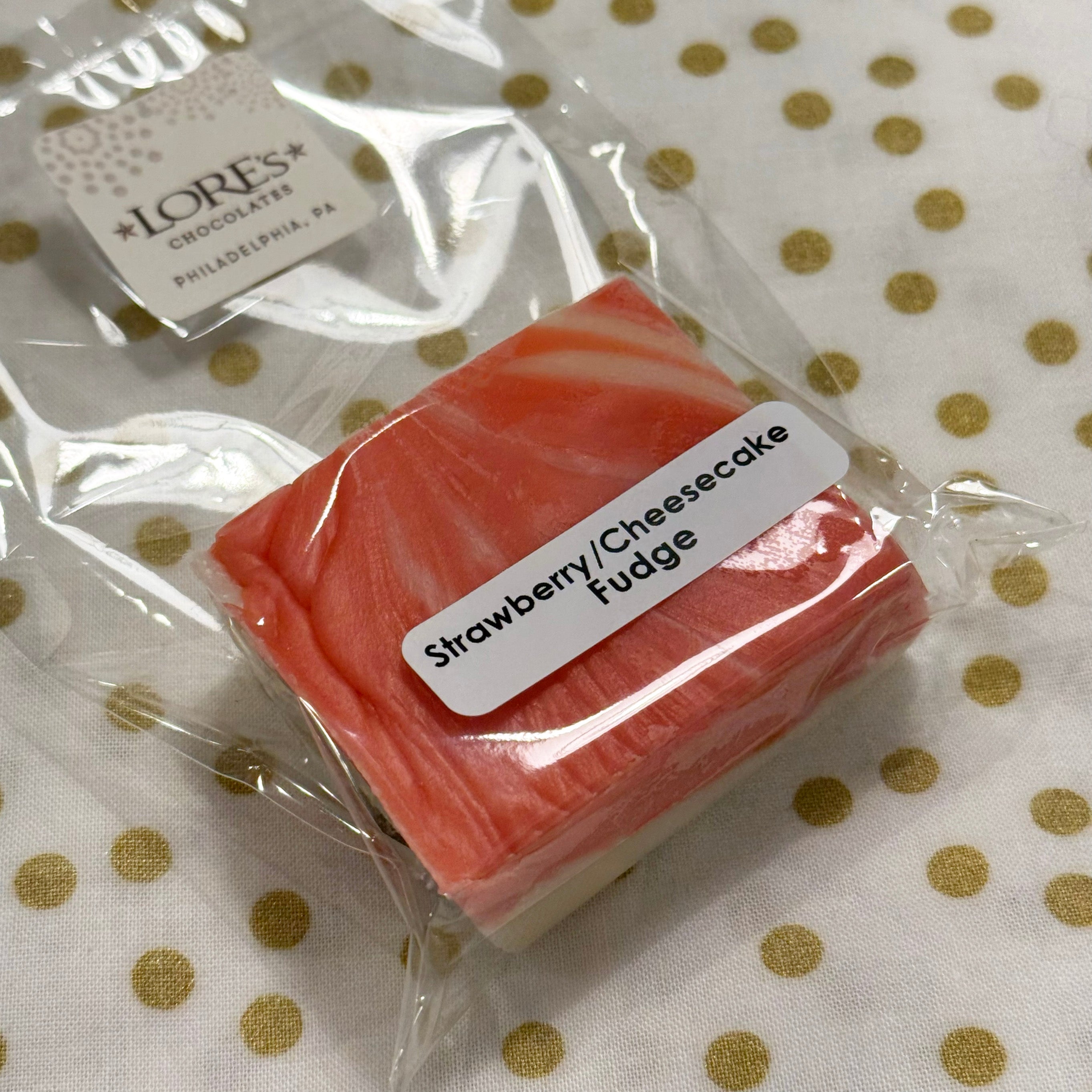 Strawberry Cheesecake Fudge