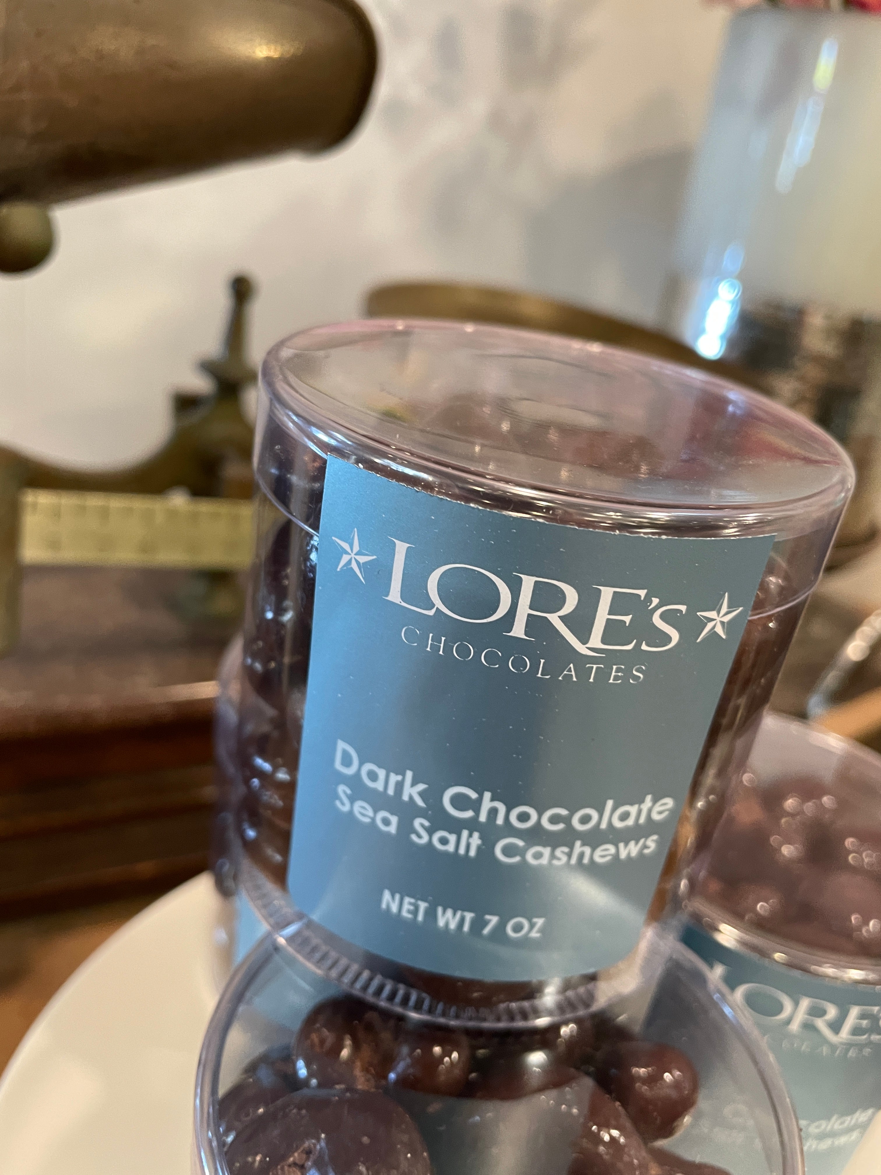 Dark Chocolate Sea Salt Cashew in packaging net wt 7 oz