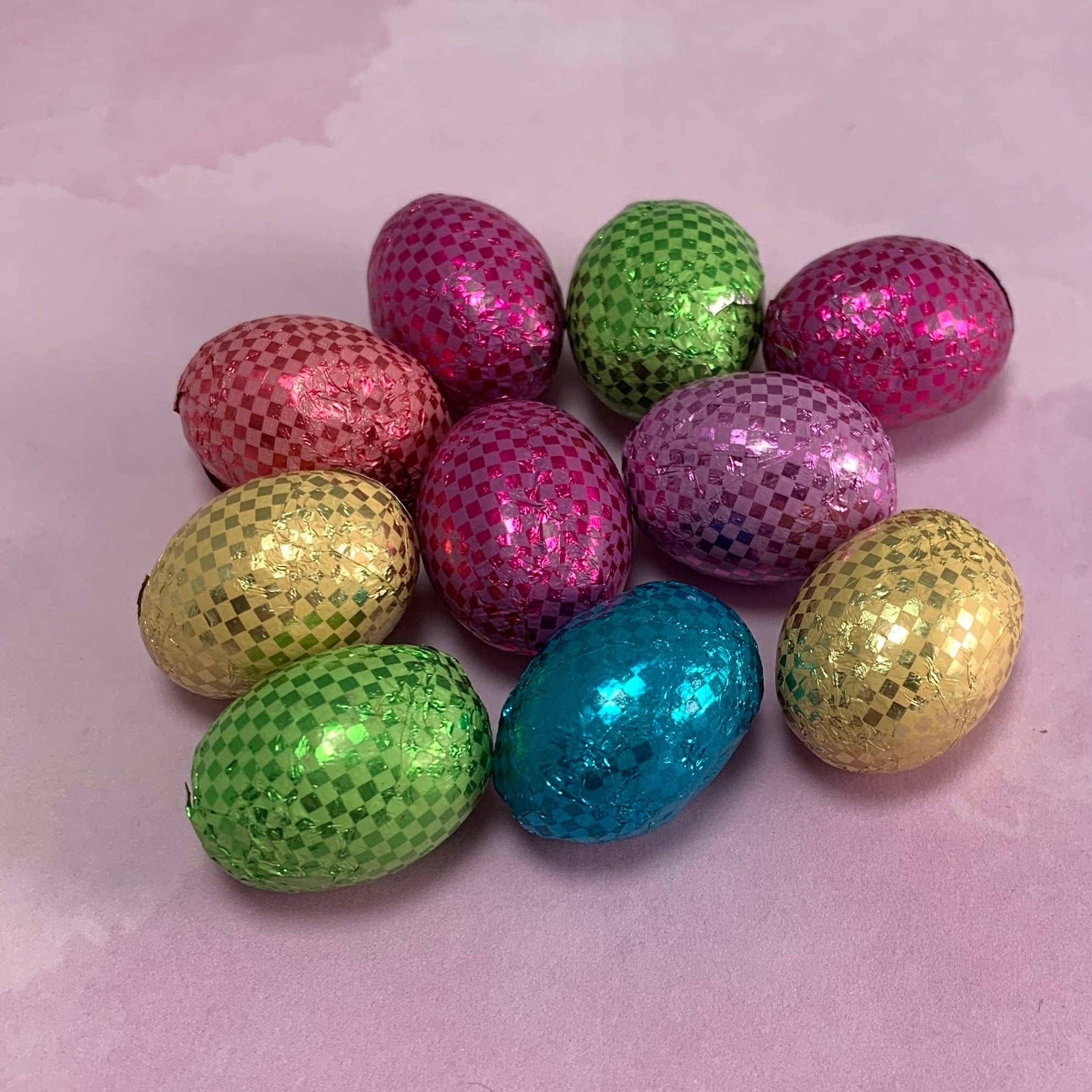 Lores Chocolates-milk chocolate-crisped rice-foil wrapped