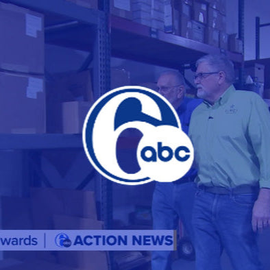 6abc news logo over image of Tony Sr and Tony Walter Jr at Lore's Chocolate Factory