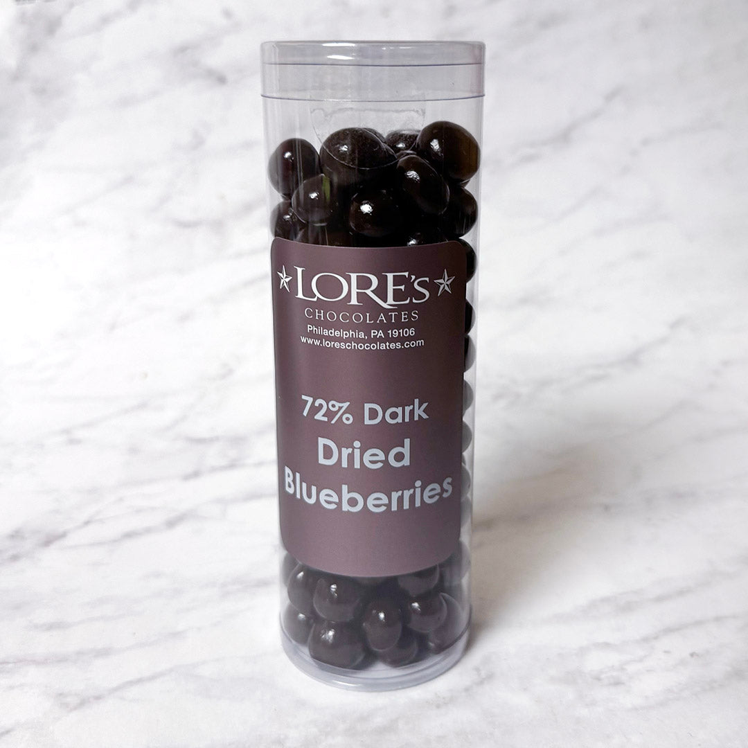 72% Dark Chocolate Dried Blueberries
