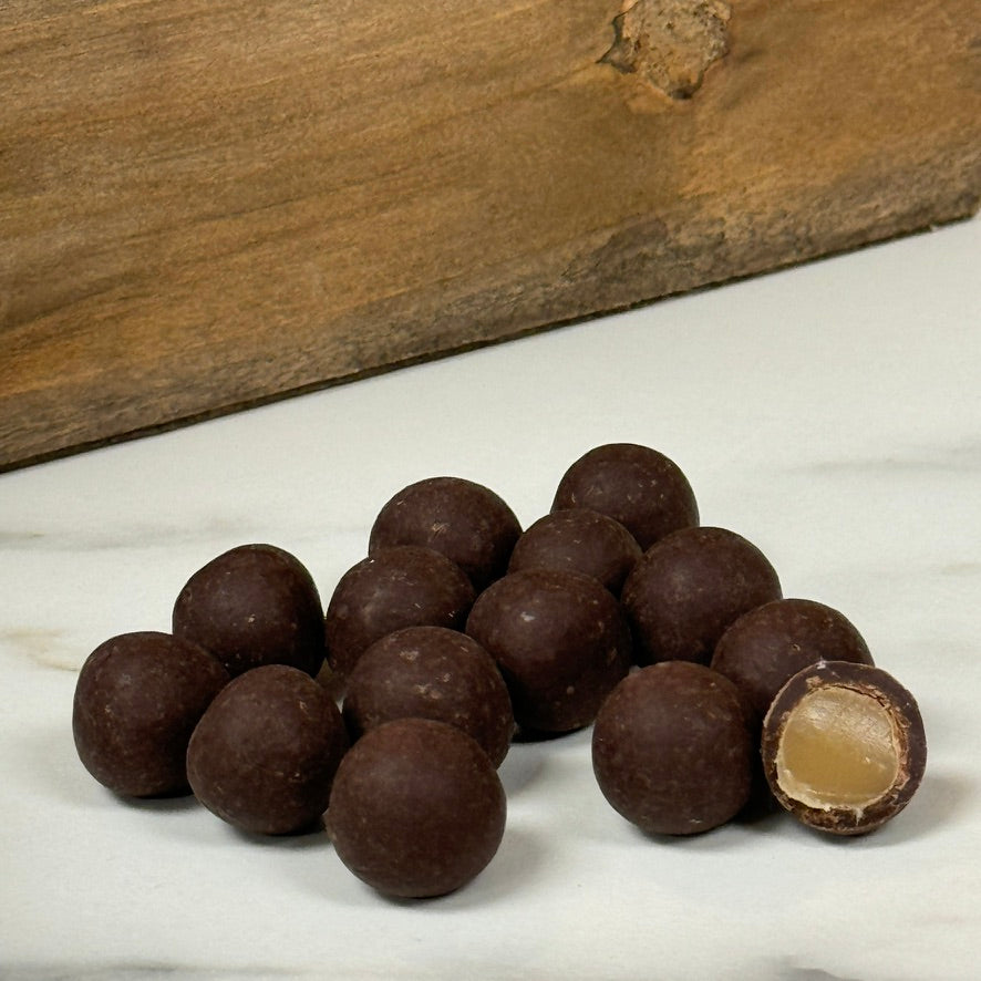 Dark Chocolate Bourbon Caramels