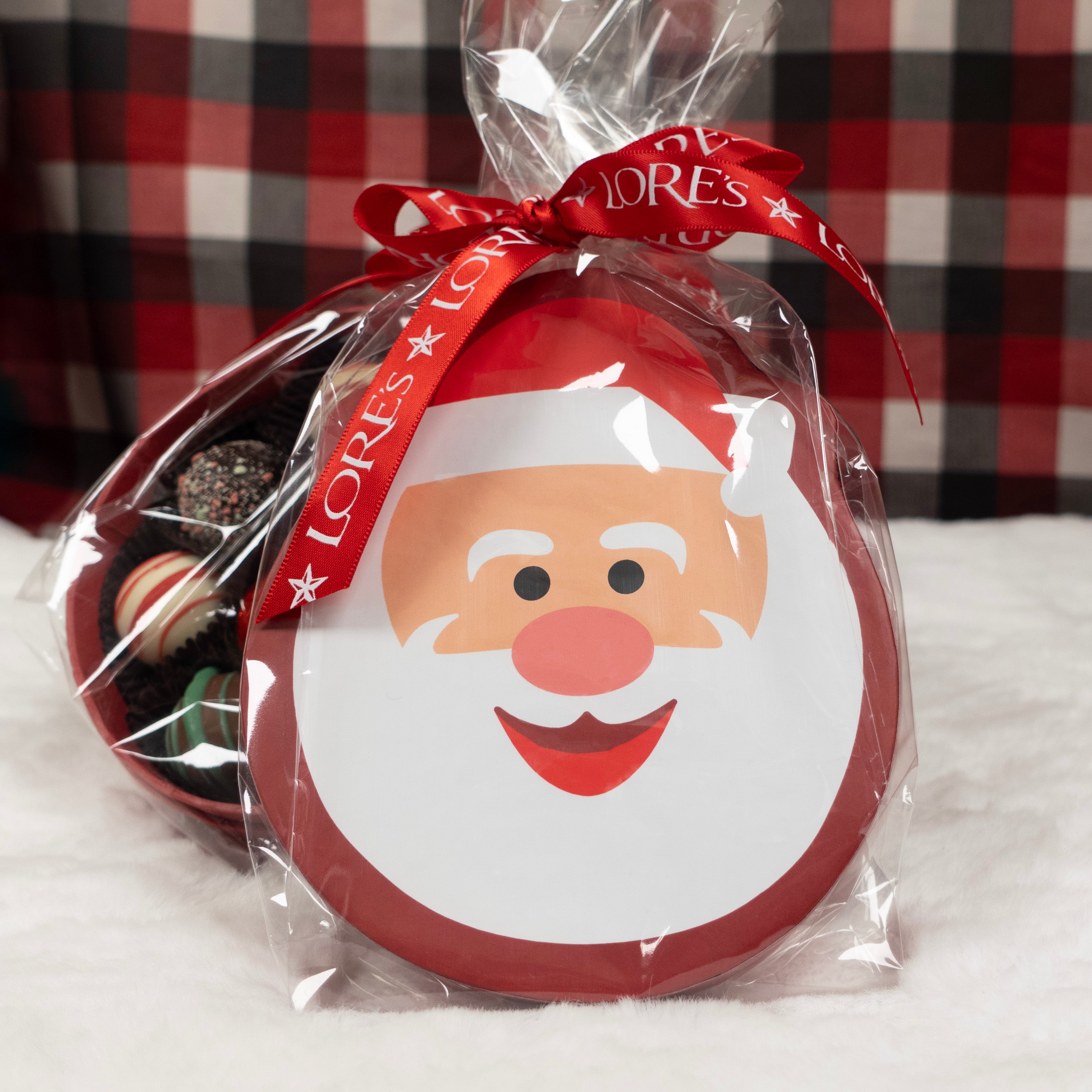 Smiling Santa Clause Gift Boxed Chocolate Truffles