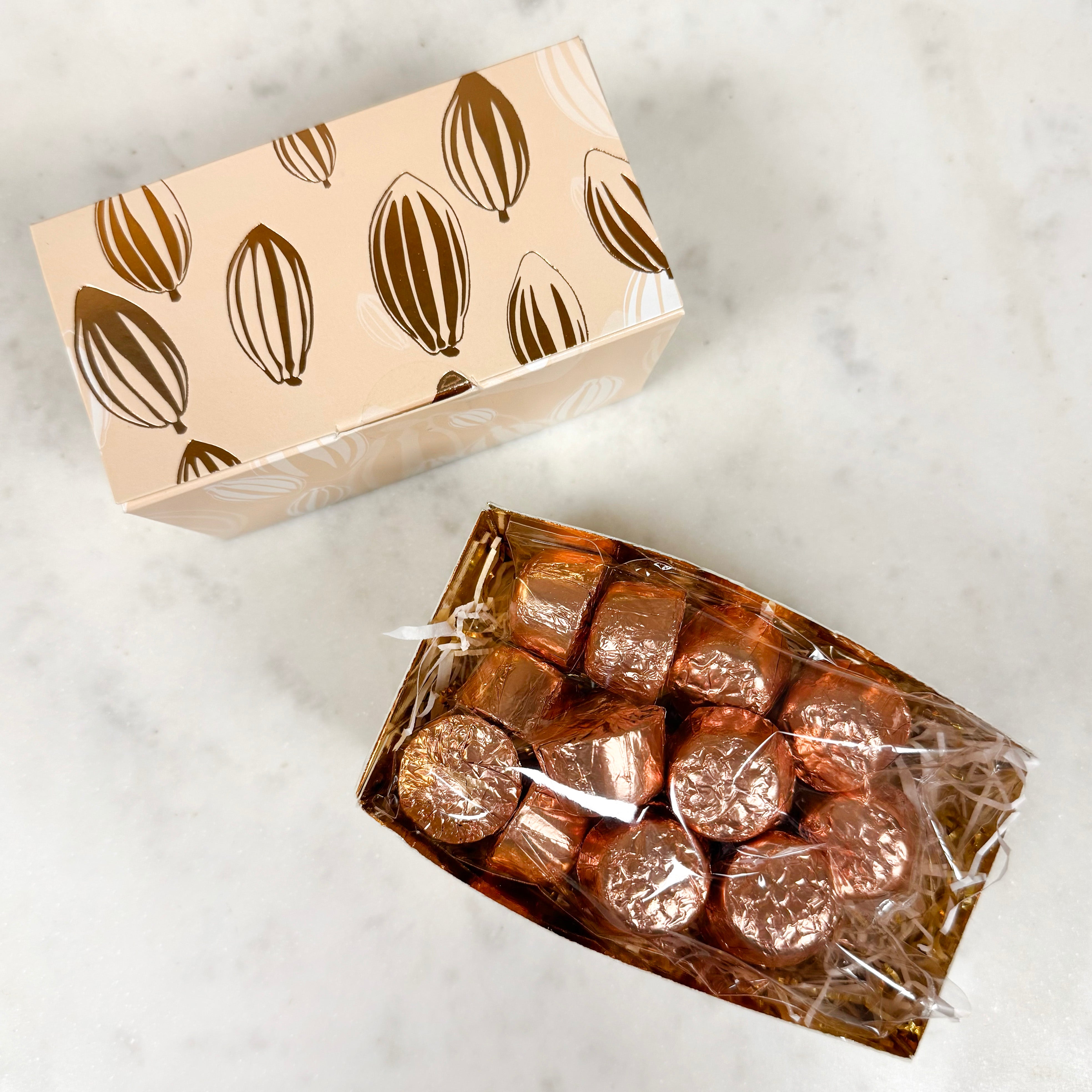 Dark Chocolate Solid Domes - Cocoa Pod Gift Box