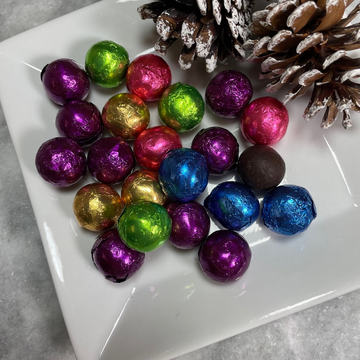 Dark Chocolate Ornaments